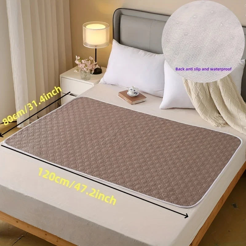 Washable Leak-Proof Care Pads – Reusable Mats for Women & Pets Washable Care Pads Babs brown-80x120cm