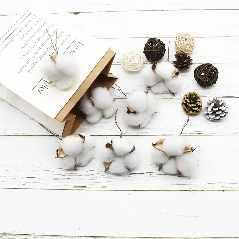 Artificial Cotton Ball Flowers 50/100pc – Wedding & Home Decor Artificial Flowers Babs