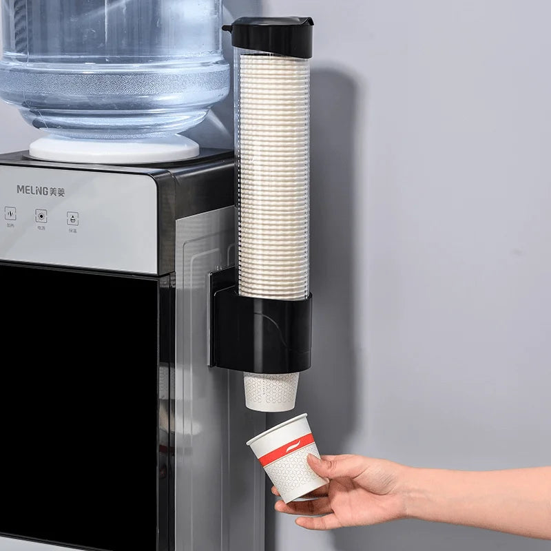Punch-Free Automatic Disposable Paper Cup Holder Dispenser Cup Dispenser Rack Babs