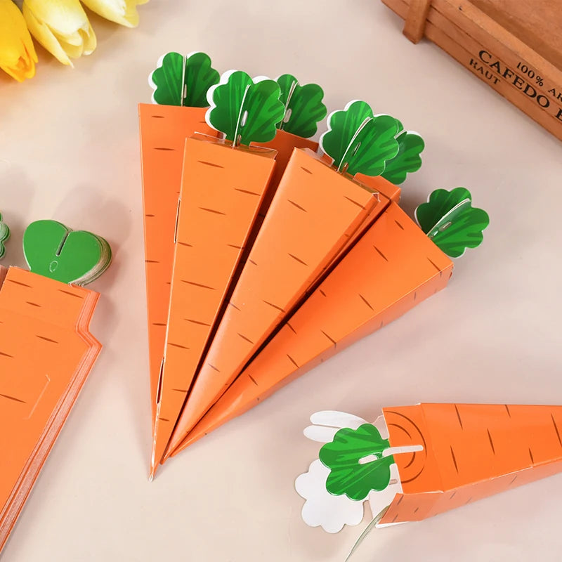 12pcs Easter Carrot Candy Boxes – Bunny Party Favor Bags Party Favor Boxes Babs