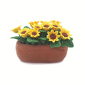 Miniature Clay Sunflower Bonsai | 1:12 Micro Landscape Decor Miniature Décor Prop Babs 1pc