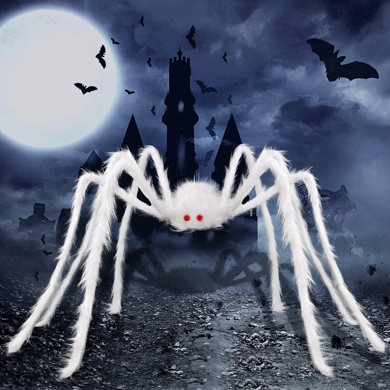 49-Inch Giant Halloween Spider Prop – Indoor & Outdoor Decor Halloween Spider Prop Babs
