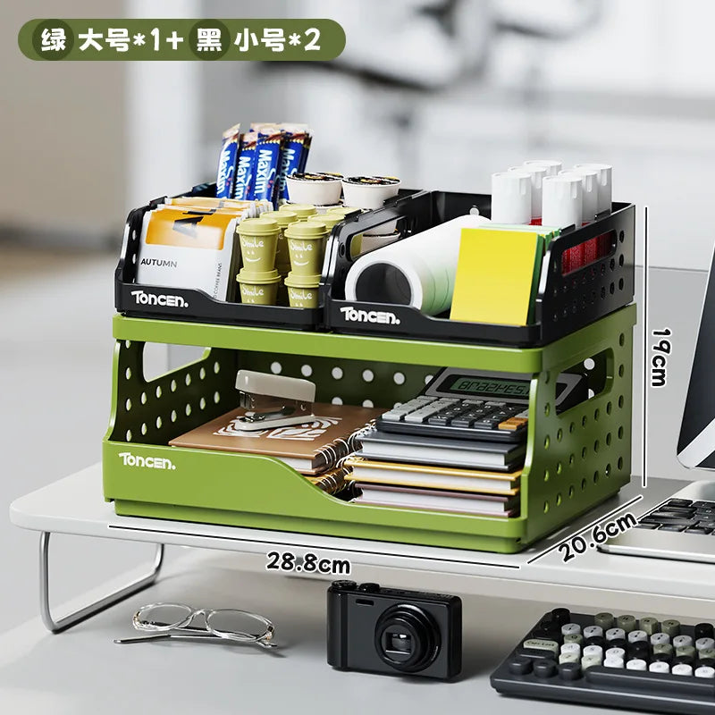 Double Layer Desk Organizer Pegboard Pen Holder Storage Shelf Desk Organizer Babs 7