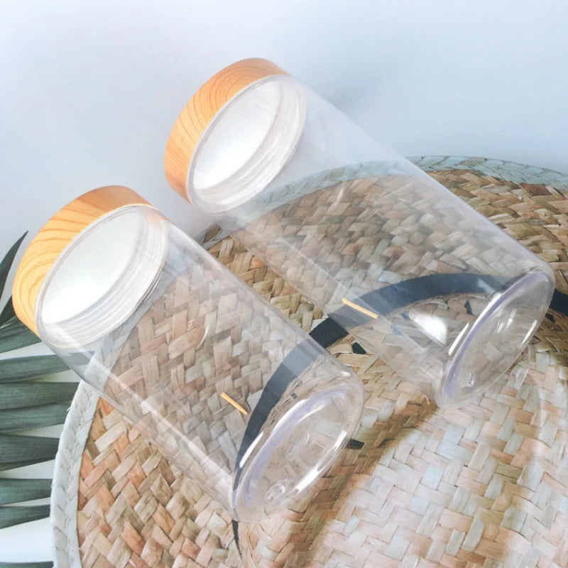 Clear Plastic Cosmetic Jars with Lids – Travel Storage Set Cosmetic Storage Jars Babs