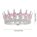 Metal Crown Cake Topper Gold Silver Crystal – Wedding & Birthday Crown Cake Topper Babs Pink Crown