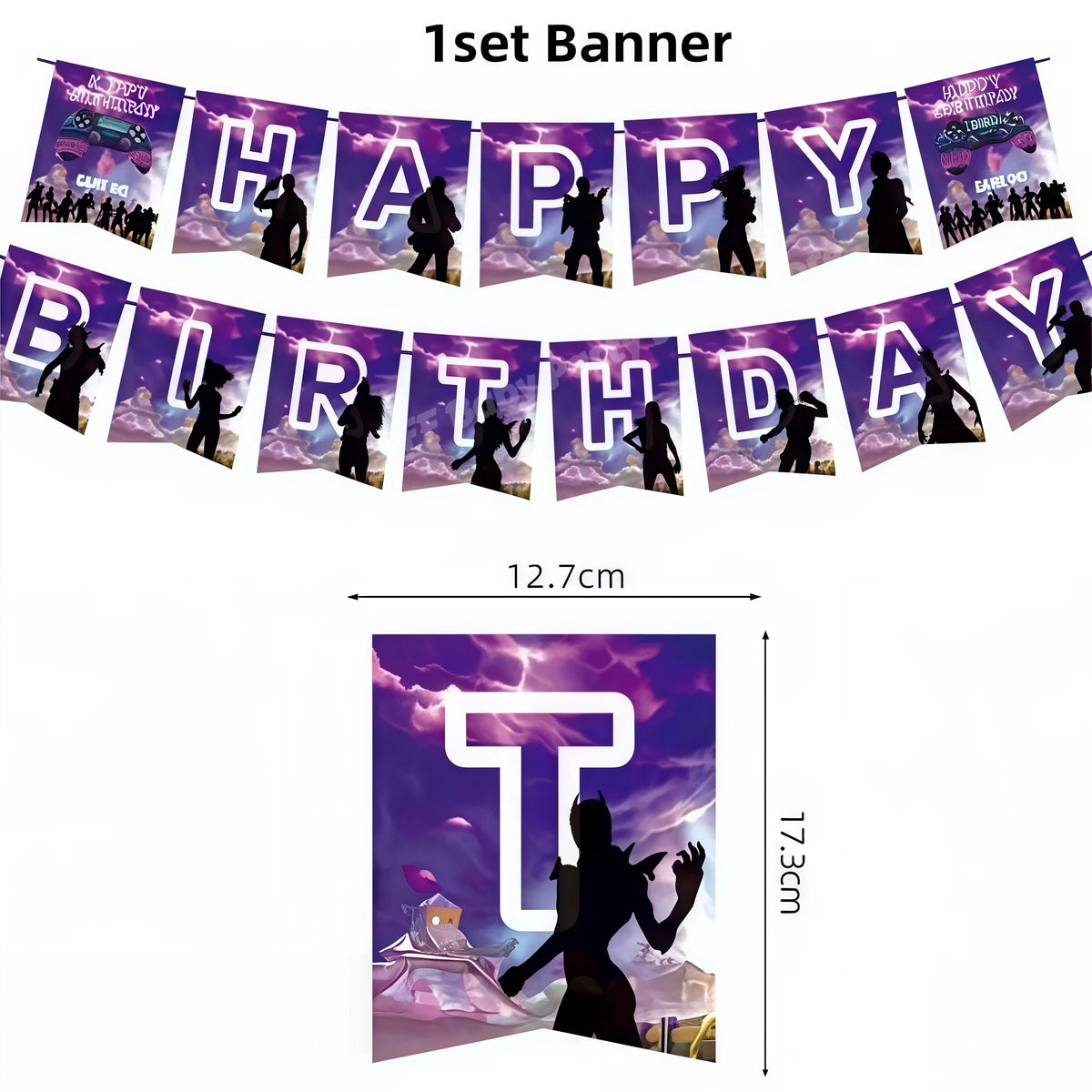 Video Game Birthday Party Supplies – Tableware, Balloons & Decor Party Tableware Set Babs 1set banner