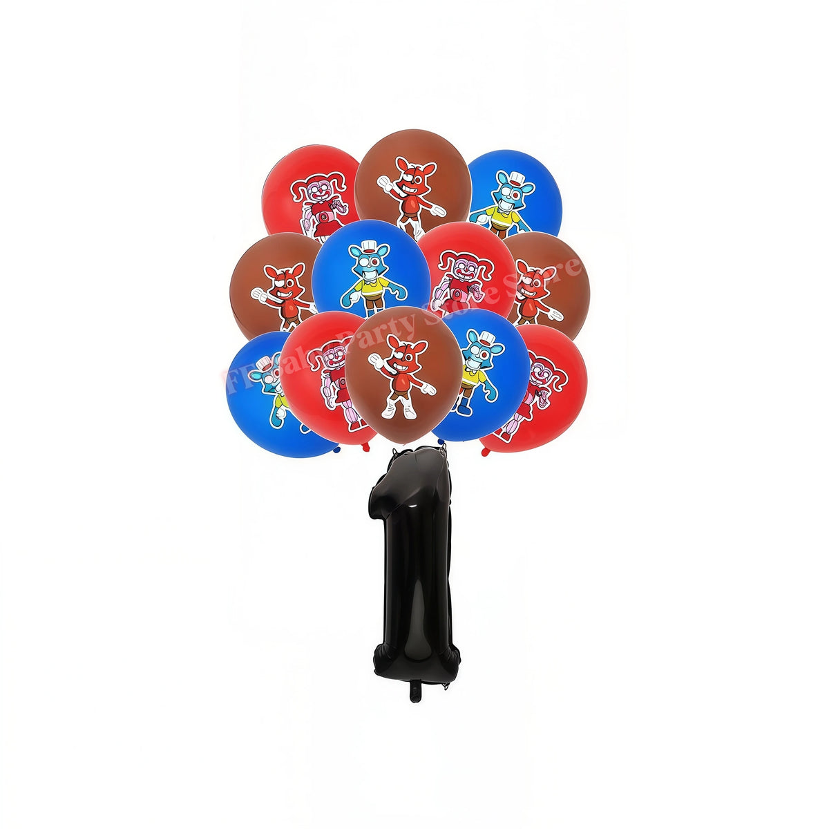 Five Nights Bear Birthday Party Decorations Set for Kids Birthday Party Set Babs 19pcs Balloons-1 others