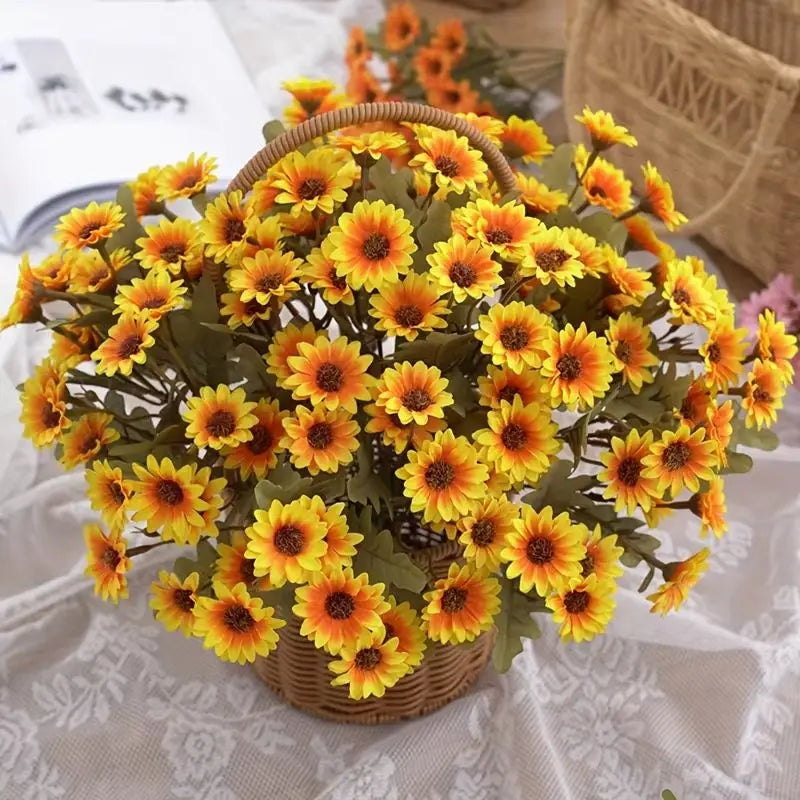 Small Daisy Silk Artificial Flowers – Wedding & Home Décor Artificial Silk Flowers Babs