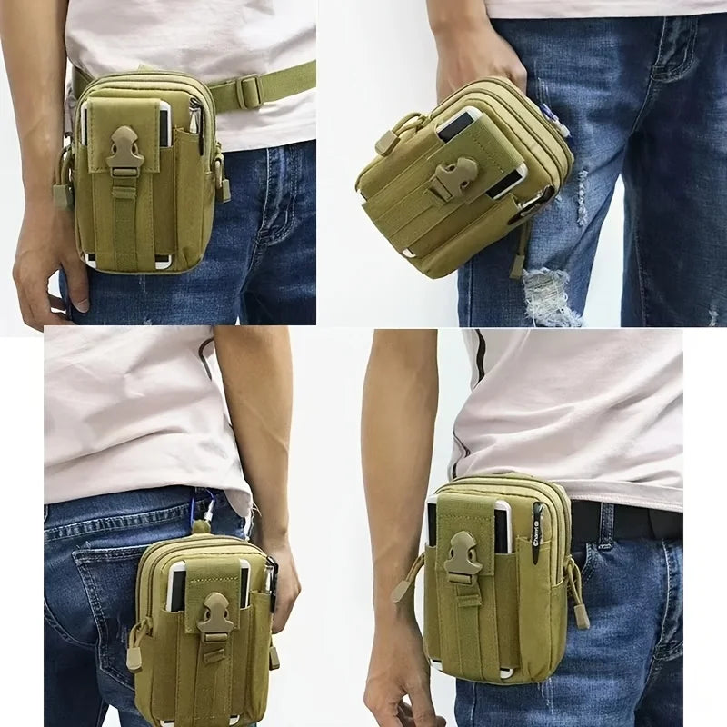 Men's Tactical Camouflage Fanny Pack – Lightweight Belt Pouch Tactical Fanny Pack Babs