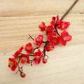 60CM Artificial Silk Plum Blossom Branch | Home & Wedding Decor Artificial Flower Branch Babs Rose Red