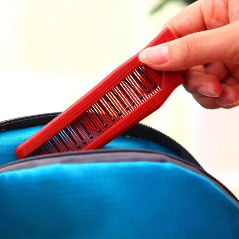 Folding Bristle Travel Comb – Portable Dual-Head Hair Comb Travel Hair Comb Babs