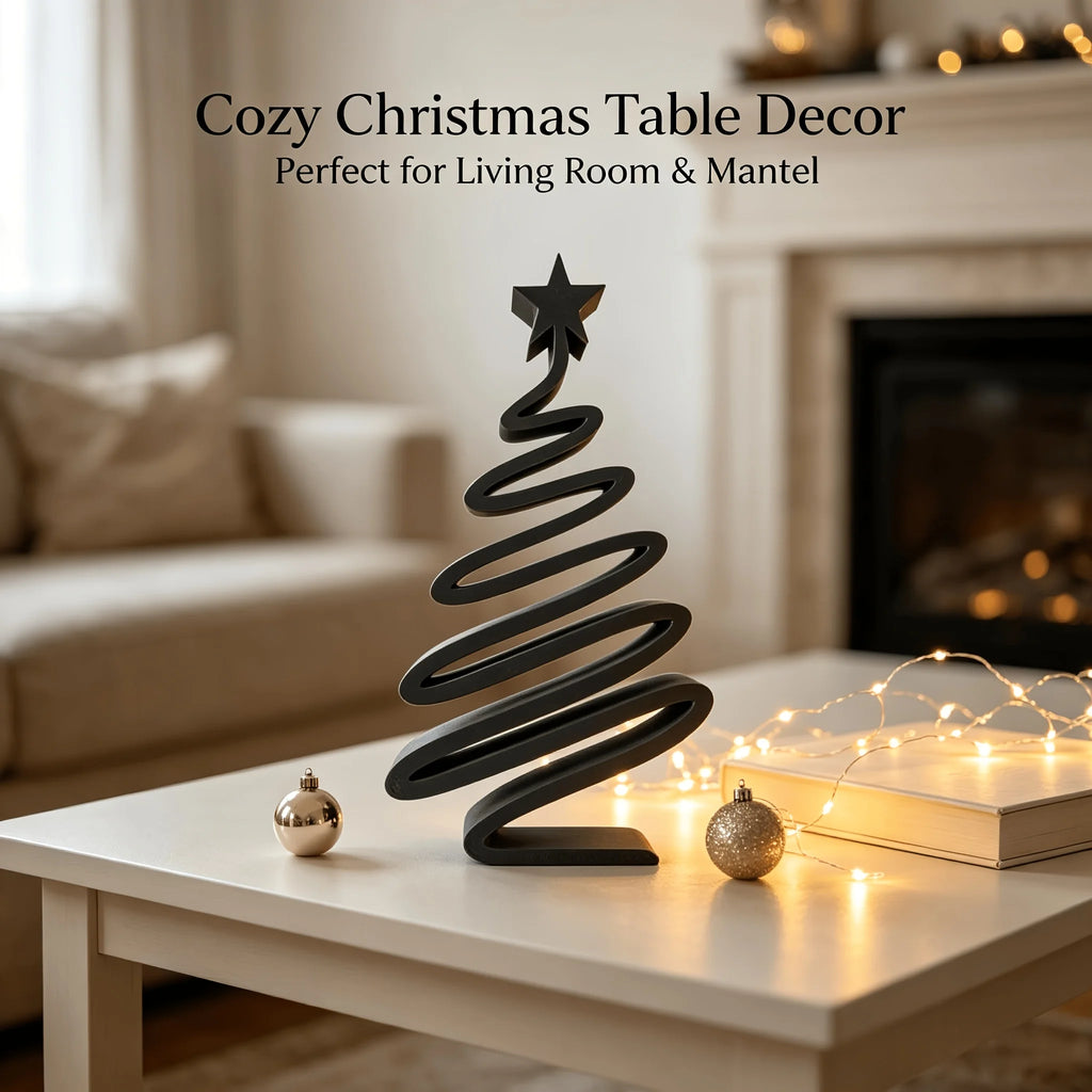 3D-Printed Minimalist Christmas Tree Ornament | Tabletop Decor Christmas Tree Ornament Babs