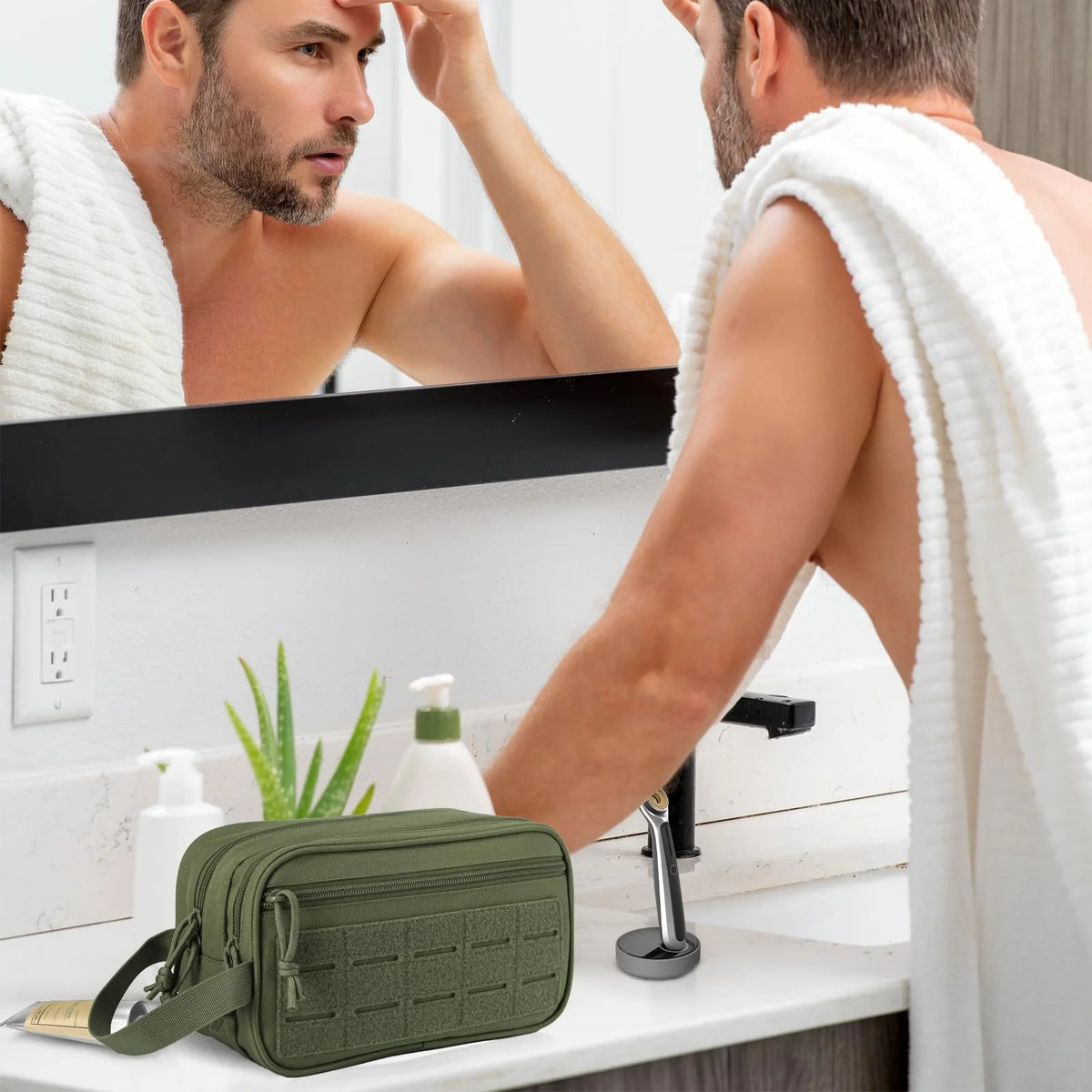 Tactical Toiletry Bag | Military Travel Hygiene Kit for Men Tactical Toiletry Bag Babs