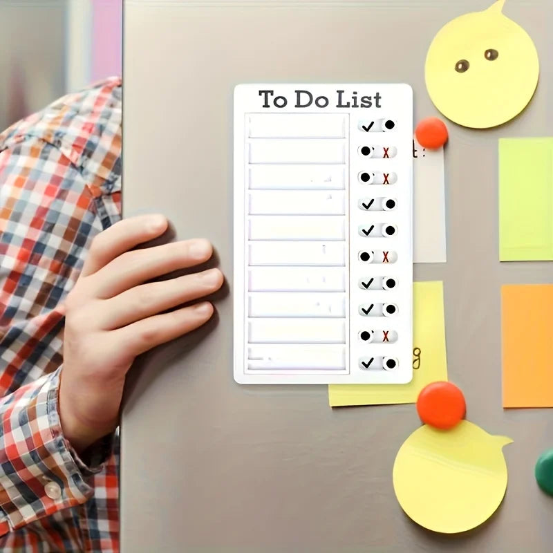 Kids Chore Chart Slide Knob – Visual Daily Routine Board Kids Chore Chart Babs