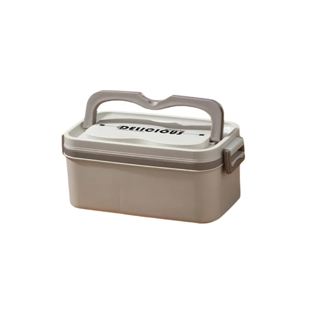 Stainless Steel Multi-Layer Lunch Box – Leak-Proof & Microwaveable Lunch Box Babs Beige 1 Layer