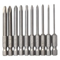 10Pcs Phillips Screwdriver Bits PH00-PH2 65mm 1/4" Hex Shank Set Screwdriver Bit Set Babs Default Title