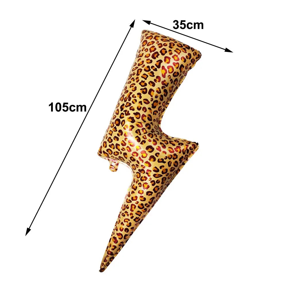 Leopard Print Party Supplies – Banner, Plates, Cups & Napkins Party Tableware Set Babs balloon 1