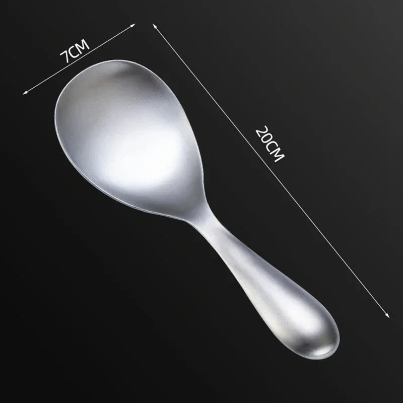 304 Stainless Steel Rice Spoon – Large Non-Stick Kitchen Scoop Kitchen Rice Spoon Babs