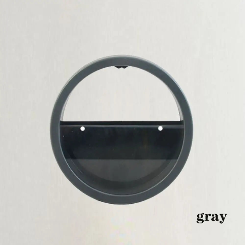 Wall-Mounted No-Drill Round Flower Pot | Hanging Planter Wall-Mounted Planter Babs Grey-18cm