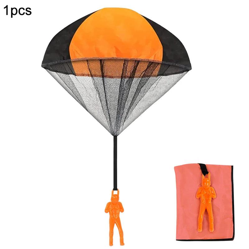 Parachute Toy Hand Throw Flying Game – Party Favors 1-6 Pcs Parachute Flying Toy Babs 1Pcs 3
