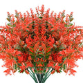 Artificial Lavender Fake Flowers – Wedding, Home & Garden Decor Artificial Flower Stems Babs Orange 2 pcs