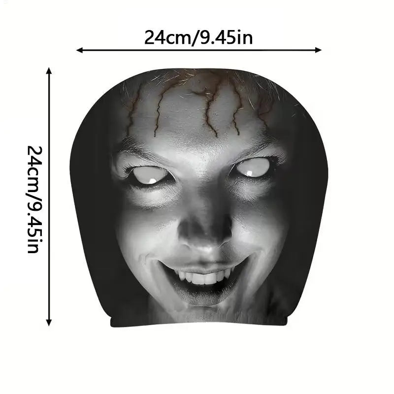 2Pcs Halloween Ghost Car Headrest Covers – Spooky Seat Protectors Car Headrest Covers Babs