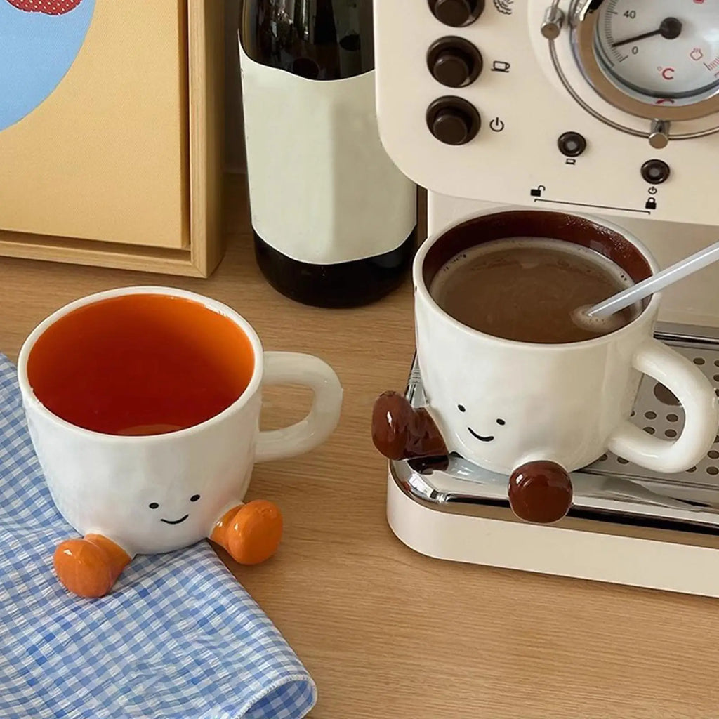 Cute Cartoon Ceramic Coffee Mug | 300–400ml Novelty Cup Ceramic Coffee Mug Babs