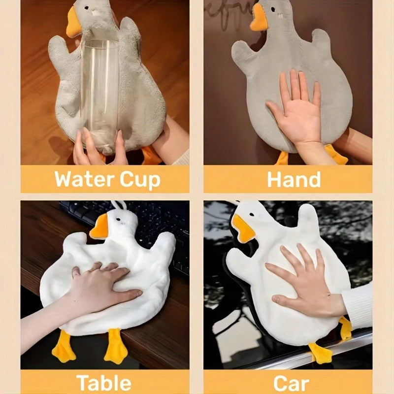 Cartoon Duck Hanging Hand Towels – Kitchen & Bathroom Décor Decorative Hand Towel Babs