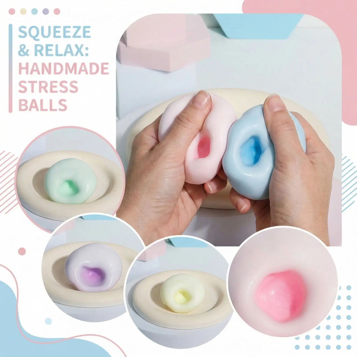 Squishy Squeeze Fidget Toy – Soft Stress Ball for Kids & Adults Fidget Squeeze Toy Babs