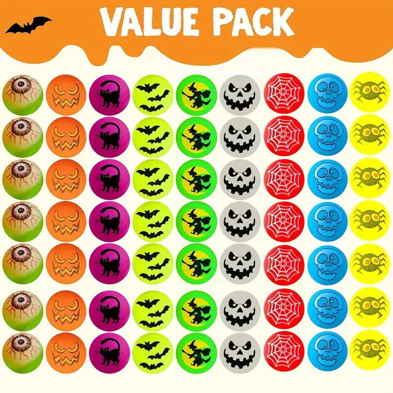 Halloween Glow in the Dark Bouncy Balls – 20/40 Pc Party Favors Halloween Party Favors Babs