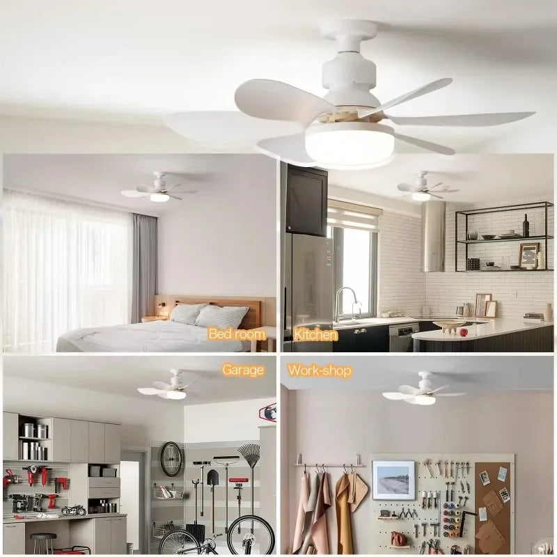 E27 LED 30W Ceiling Fan Light | Remote & Dimming Ceiling Fan Light Babs