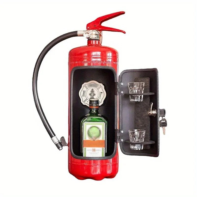 Fire Extinguisher Wine Box – Novelty Bar Décor & Fireman Gift Novelty Wine Box Babs