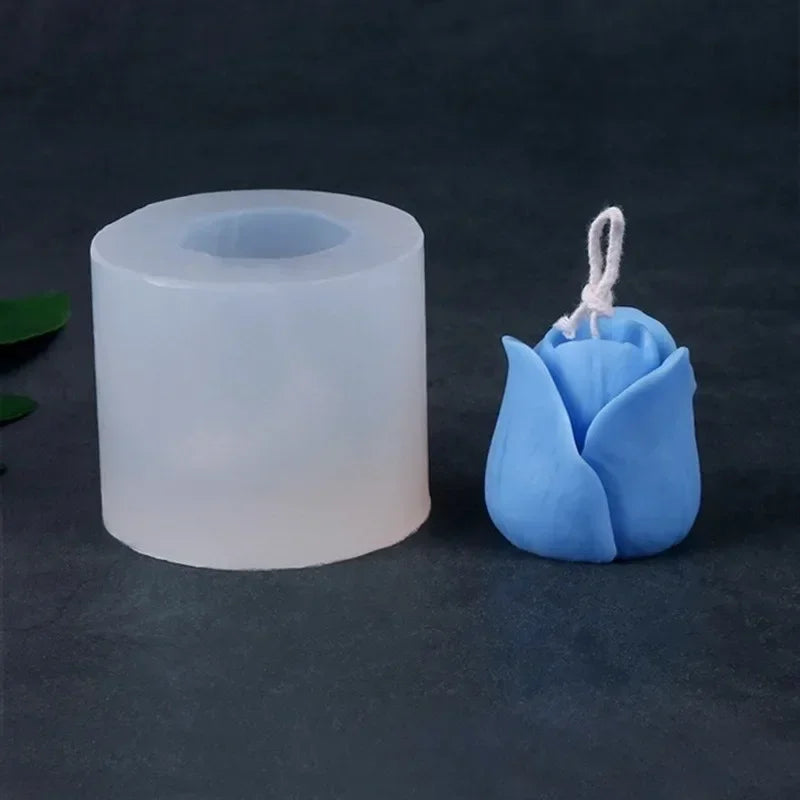 3D Tulip Silicone Mold – DIY Candle & Flower Soap Making Silicone Craft Mold Babs