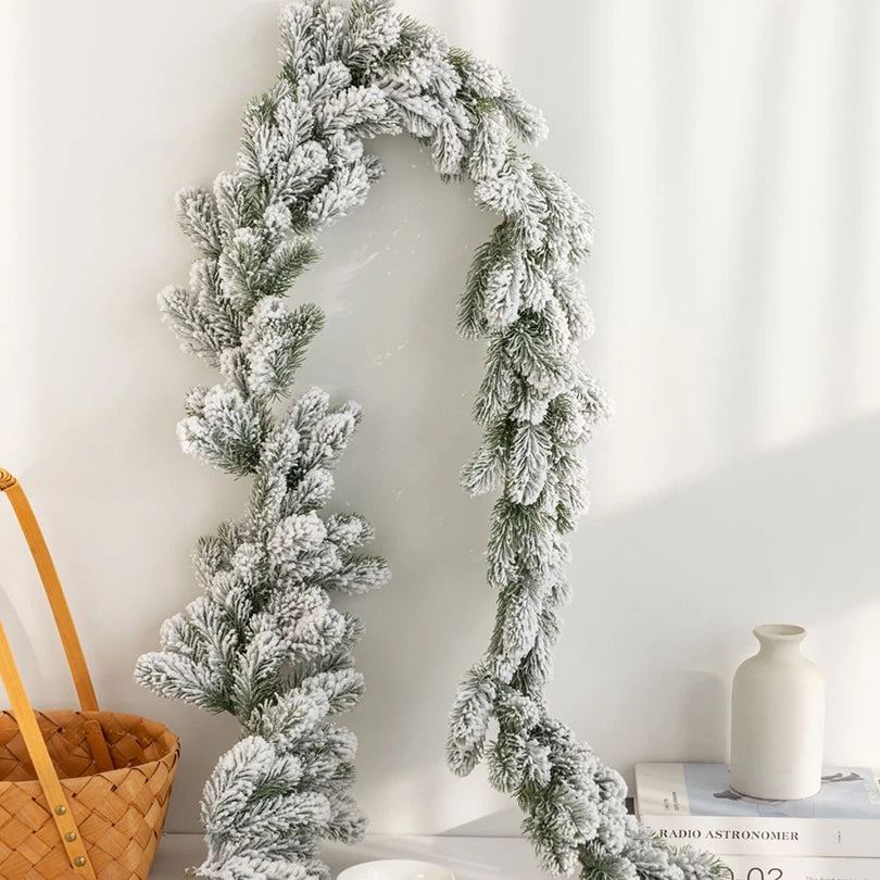 Artificial Cedar Rattan Wreath 200cm – Christmas & Garden Decor Artificial Wreath Garland Babs