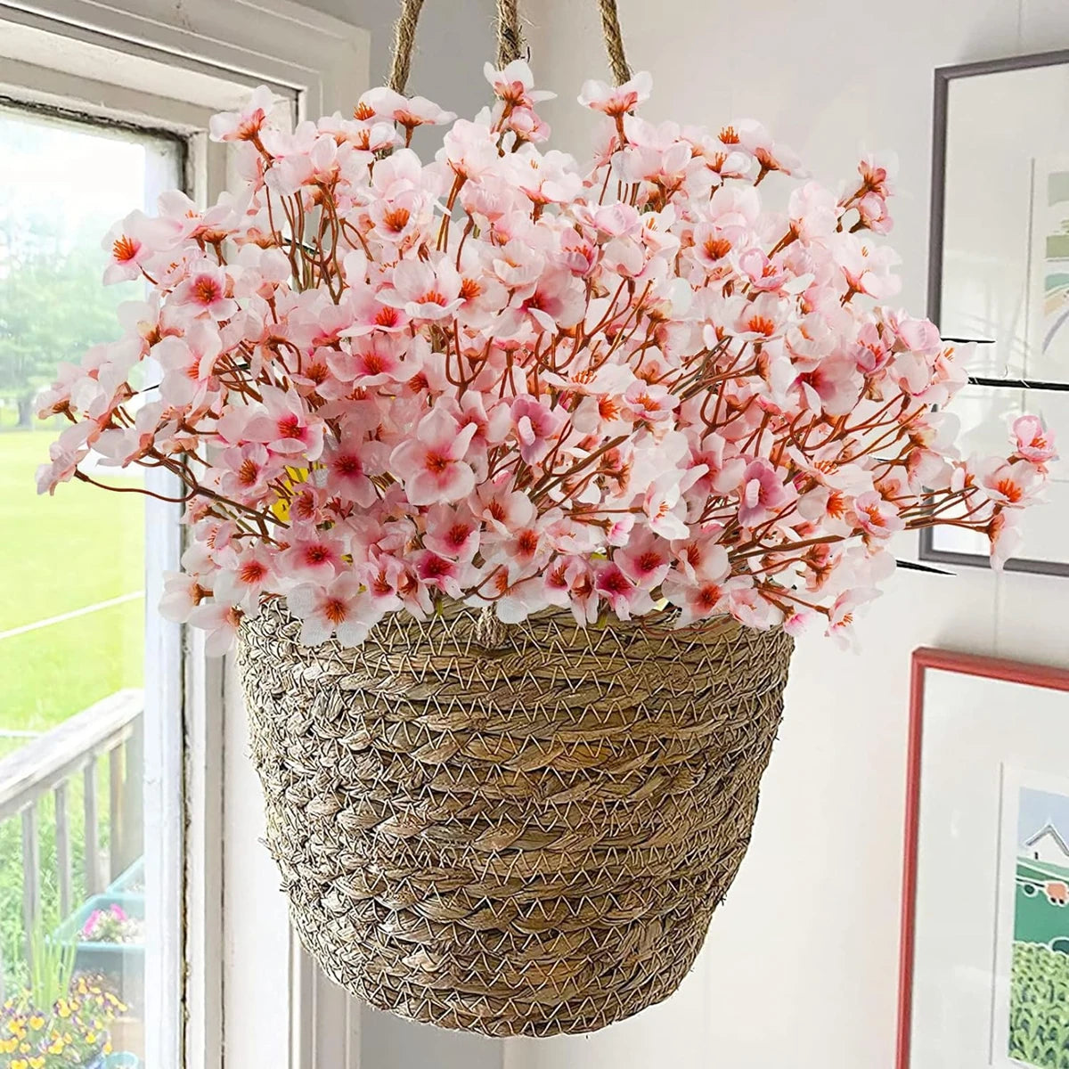 Silk Peach Blossom Artificial Flowers – Wedding & Home Décor Artificial Silk Flowers Babs