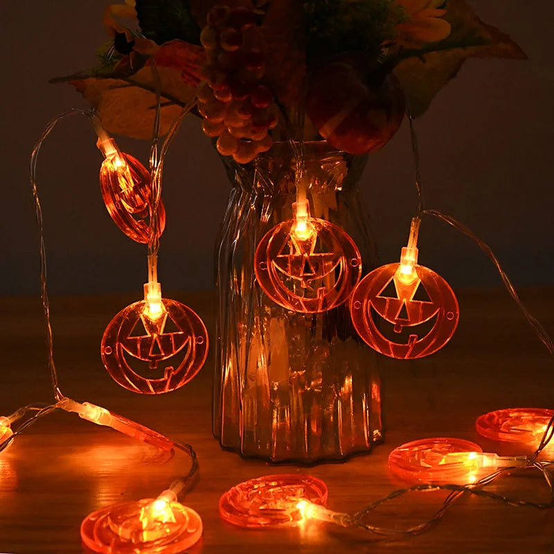 Halloween LED String Lights – Pumpkin Bat Ghost 10-LED 1.5M Halloween String Lights Babs