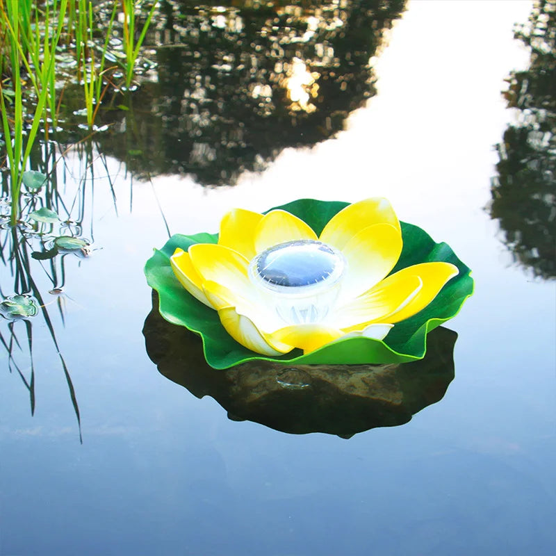 Solar Floating Lotus LED Lamp – Pond & Garden Night Light Solar Garden Light Babs D
