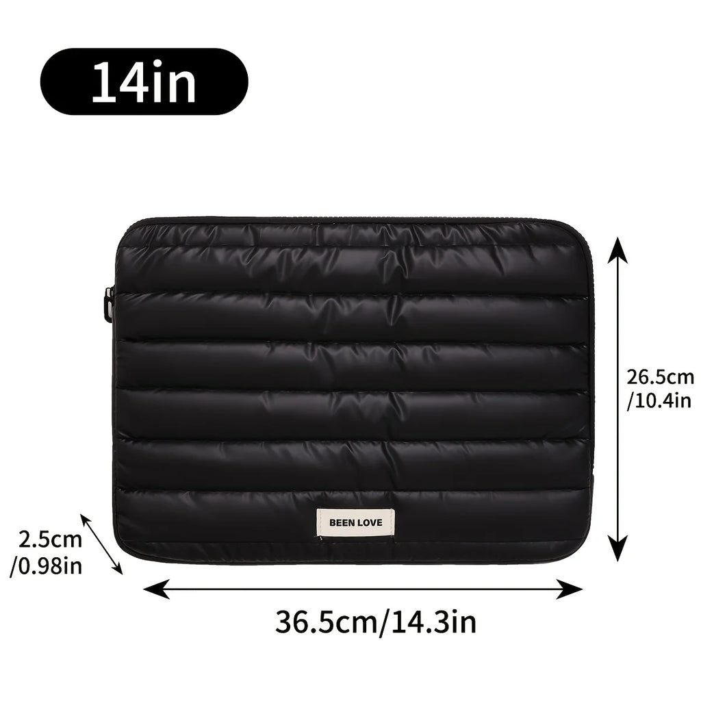 Portable Laptop Sleeve Bag – Large Capacity Travel Organizer Laptop Sleeve Bag Babs 14in-Black