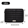 Portable Laptop Sleeve Bag – Large Capacity Travel Organizer Laptop Sleeve Bag Babs 14in-Black
