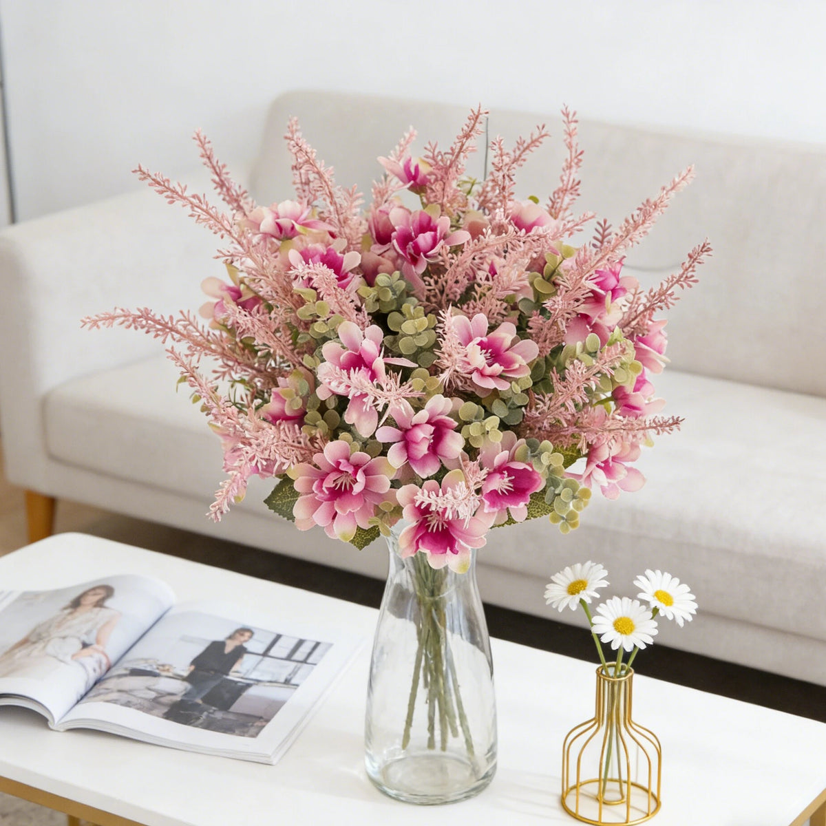 Silk Artificial Chrysanthemum Bouquet – Wedding & Home Decor Artificial Flower Bouquet Babs