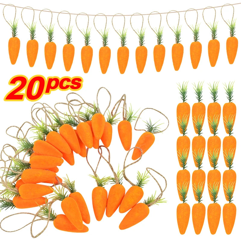 Easter Foam Carrot Hanging Ornaments 10/20pcs – Party Decor Easter Hanging Ornaments Babs