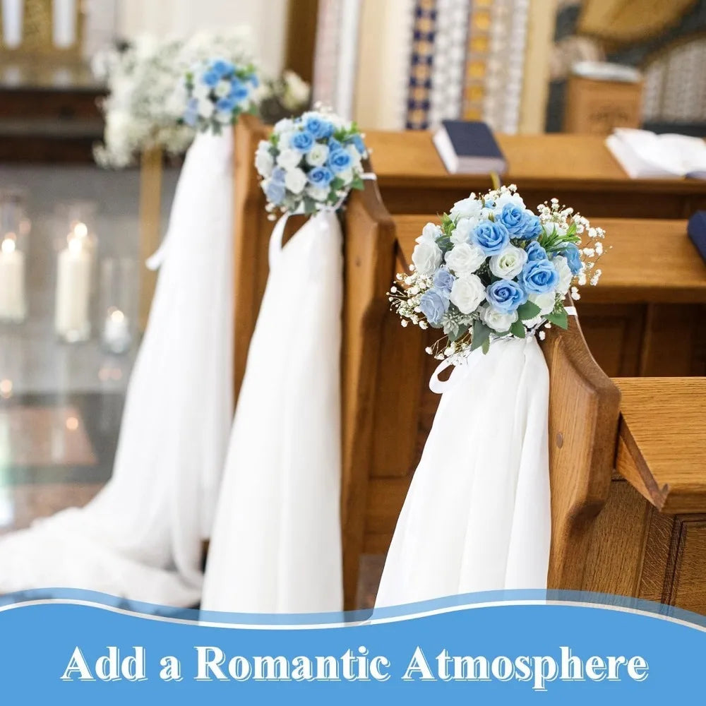 10-Head Silk Artificial Rose Bouquet for Home & Wedding Decor Artificial Flower Bouquet Babs