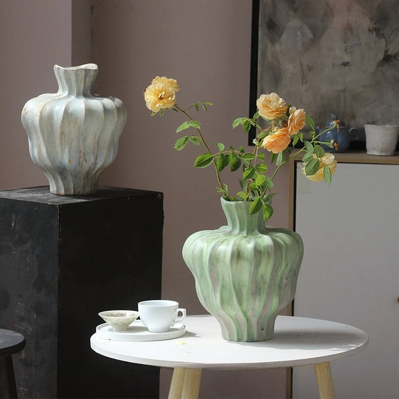 Glazed Ceramic Vase – Modern Desktop Flower Pot & Home Décor Ceramic Vase Babs