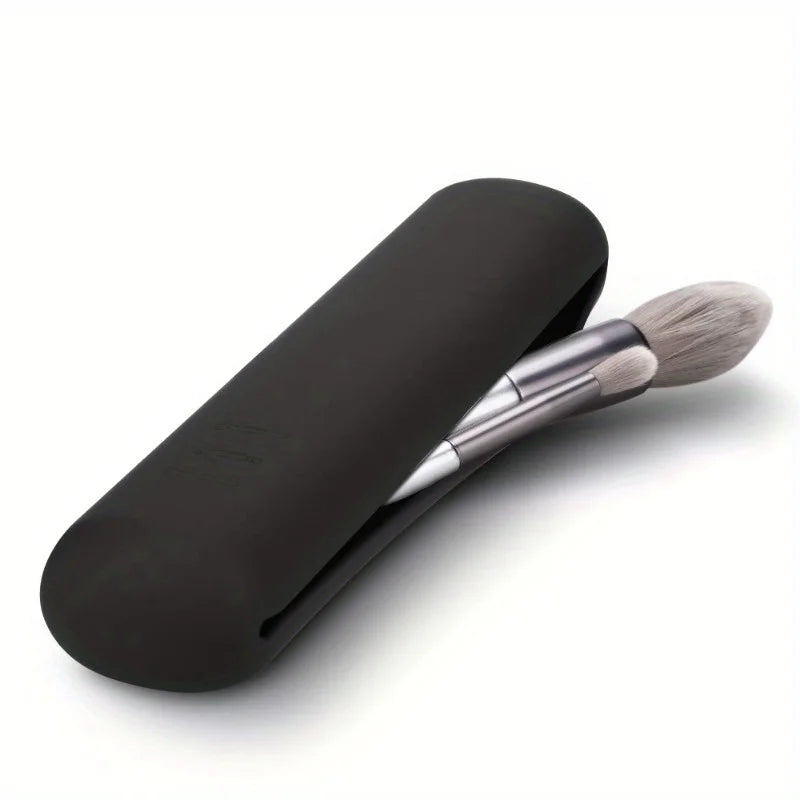 Travel Silicone Makeup Brush Bag & Cosmetic Organizer Makeup Brush Bag Babs Blakc