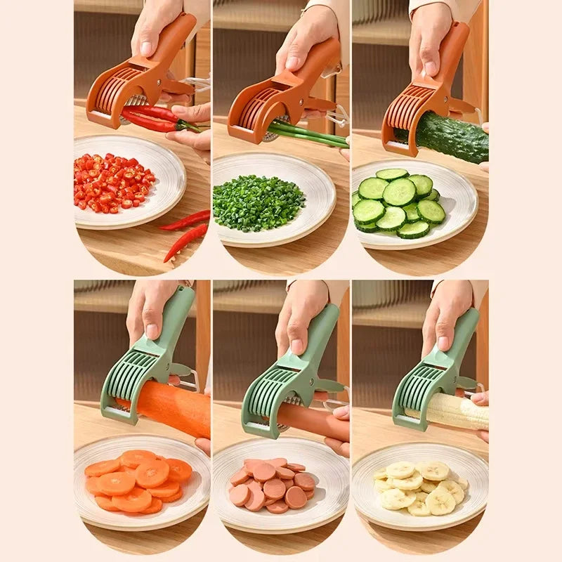 Stainless Steel Vegetable & Fruit Slicer | Kitchen Slicing Tool Vegetable Slicer Babs