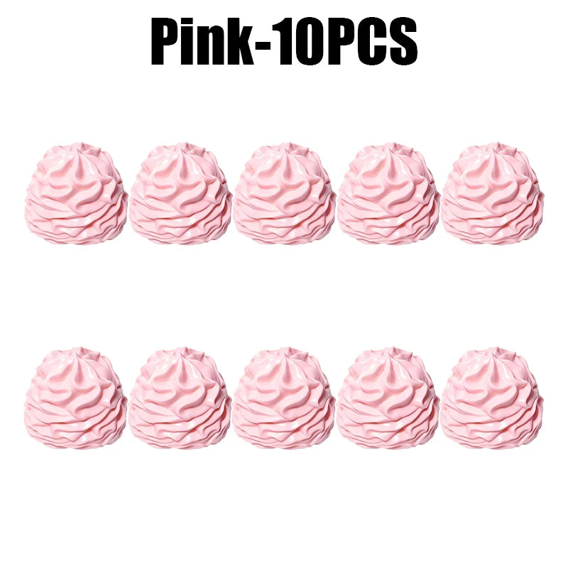 Realistic Cream Squeeze Toy Silicone Fidget Keychain Pendant Squeeze Fidget Keychain Babs Pink 10PCS