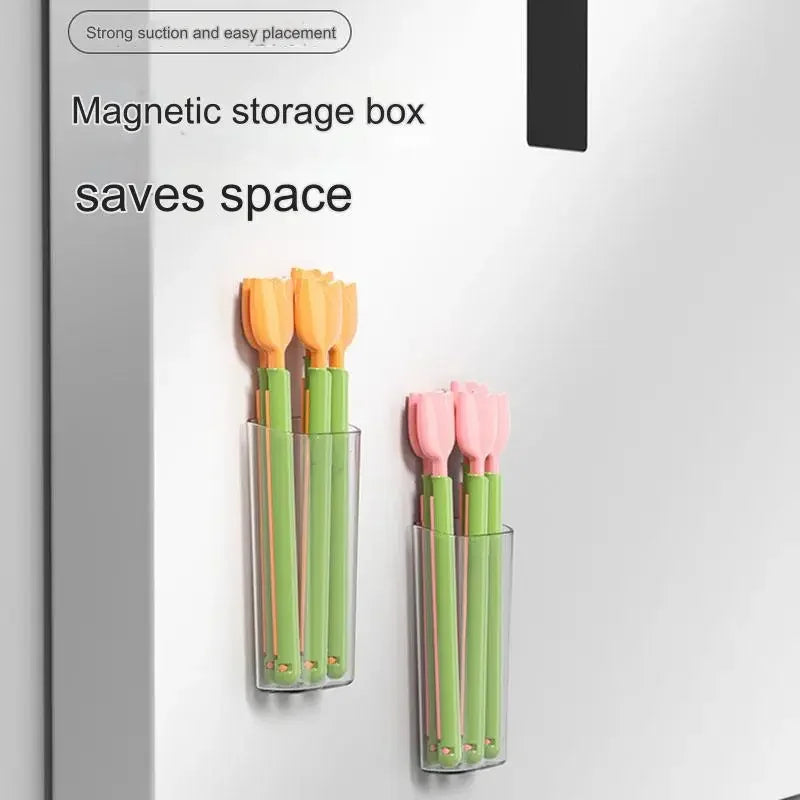 Tulip Magnetic Food Bag Sealing Clips | Fresh-Keeping Fridge Clips Food Bag Clips Babs