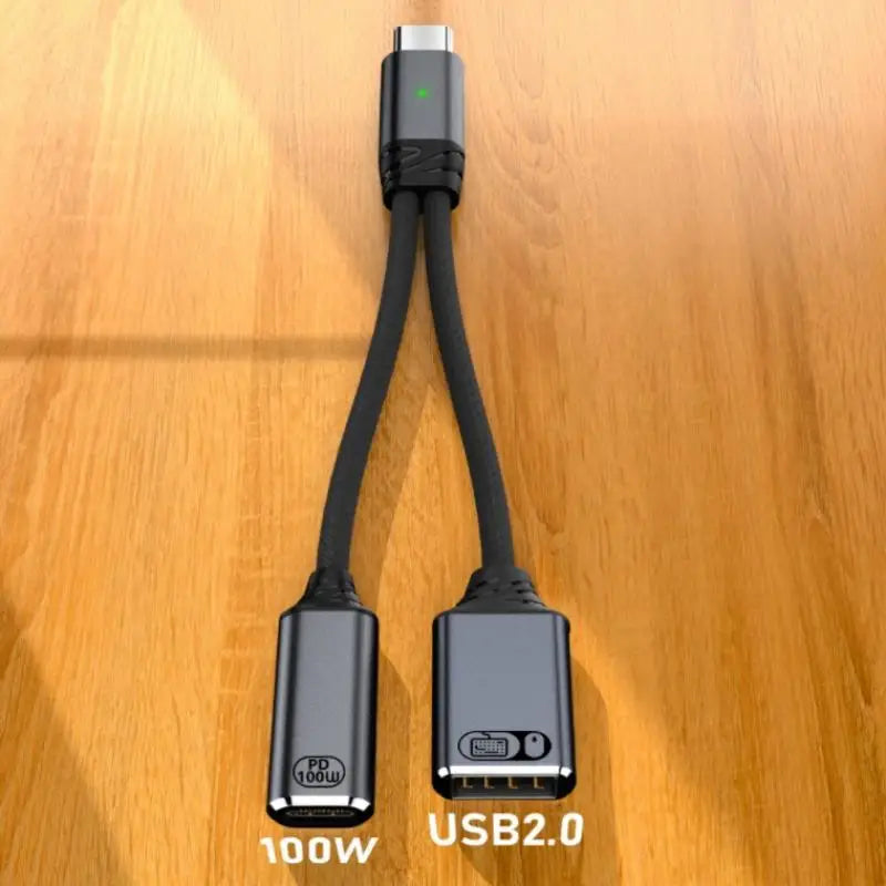 2-in-1 USB-C Splitter – Dual Audio & PD 100W Fast Charger USB-C Adapter Babs