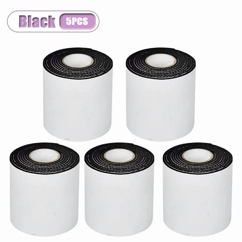 Non-Slip Rubber Heel Sole Protector Pads – Noise Reduction Shoe Sole Protector Babs Black-5PCS 2mm 10cm|1m