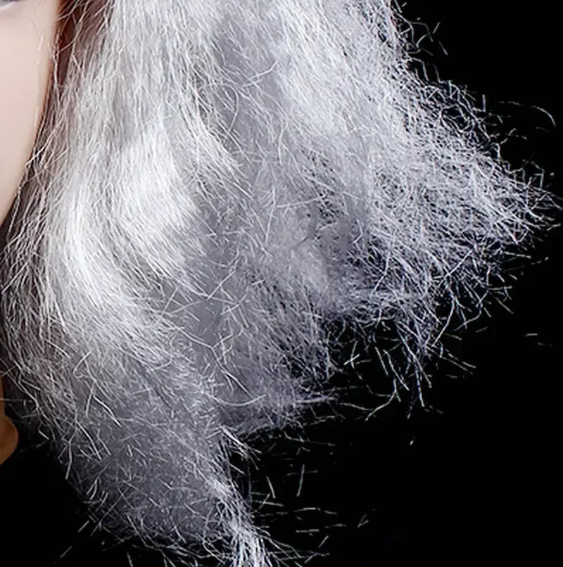 Realistic Old Lady Wig for Costume Party & Role Play Costume Wig Babs